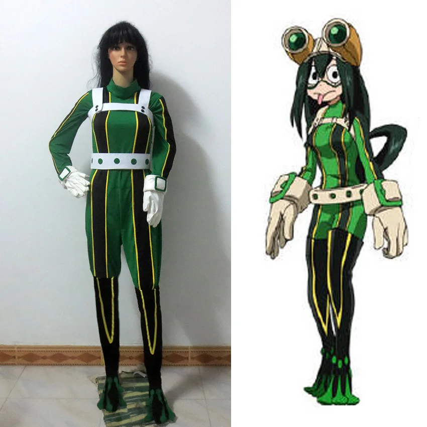 Il Costume Cosplay Di Anime My Hero Academia Asui Tsuyu Boku No Hero Academia Personalizza La Spedizione Gratuita