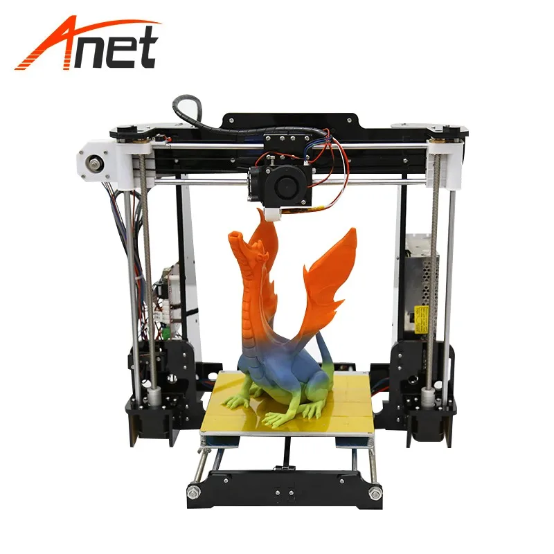 Anet DIY A8 3d принтер акриловая рамка Prusa i3 RepRap Высокая точность 220*220*240 мм Размер для