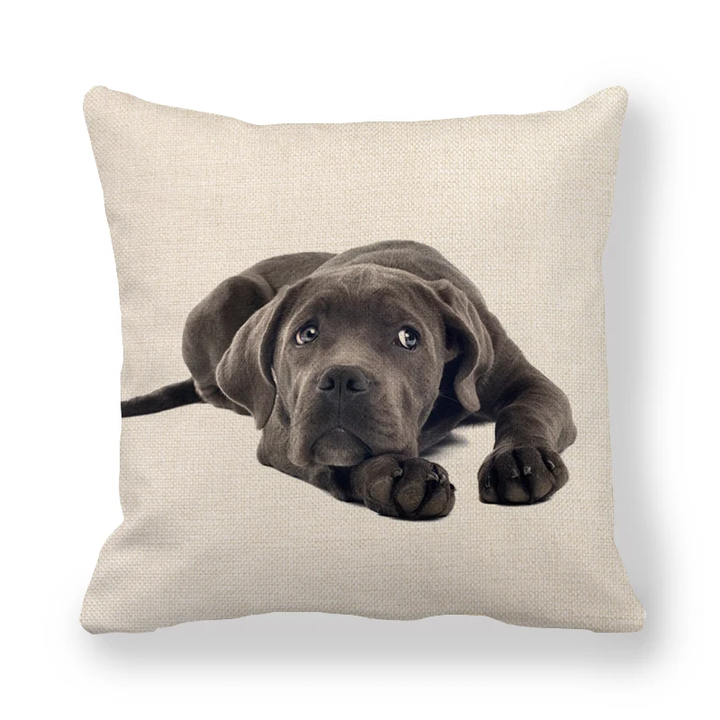 45 см* 45 см наволочка для домашних собак льняная/хлопковая наволочки для диванной подушки и домашняя декоративная Подушка Крышка