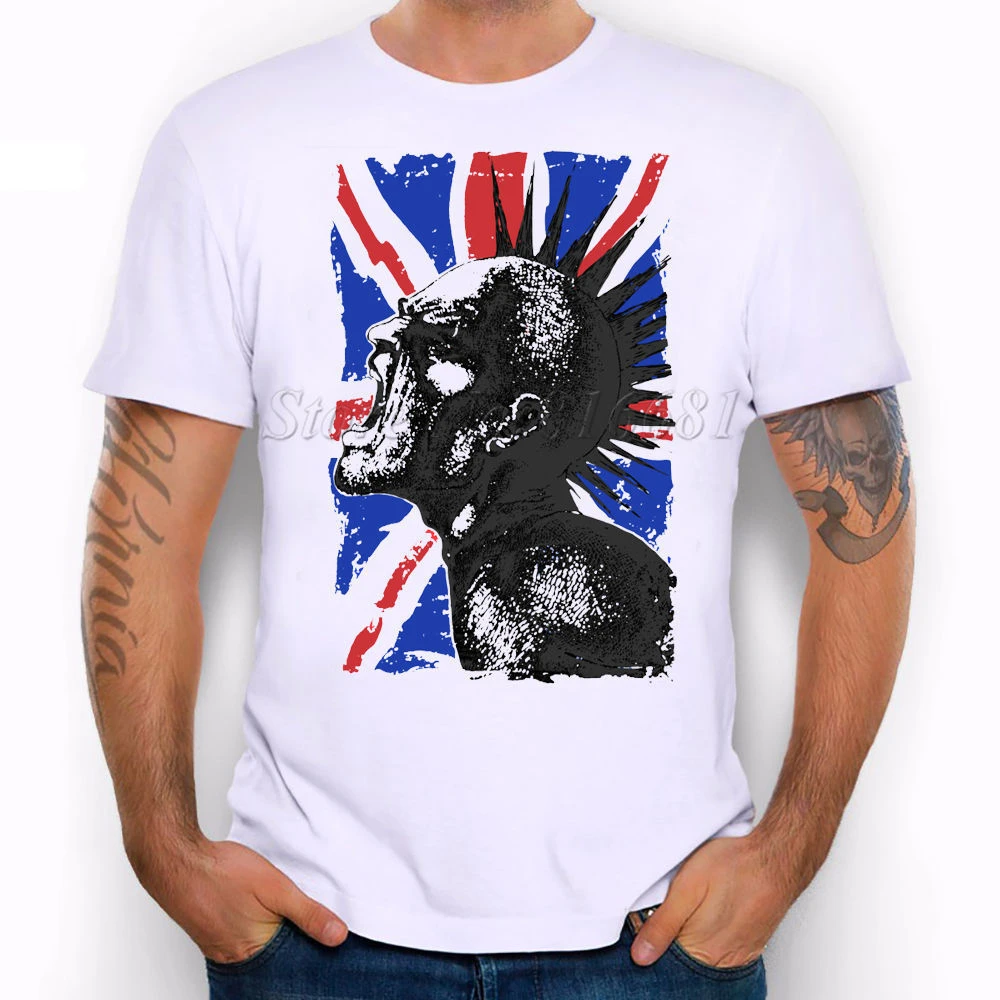 Bandera inglesa Punk Not dead música concierto grito gracioso broma hombres  camiseta denim ropa camiseta rompevientos gato Pug tt|Camisetas| -  AliExpress