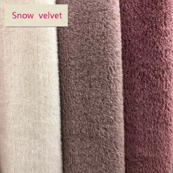 

Spot plush Albaka snow velvet autumn and winter women's coat fabric high and low hair rabbit cashmere home textile