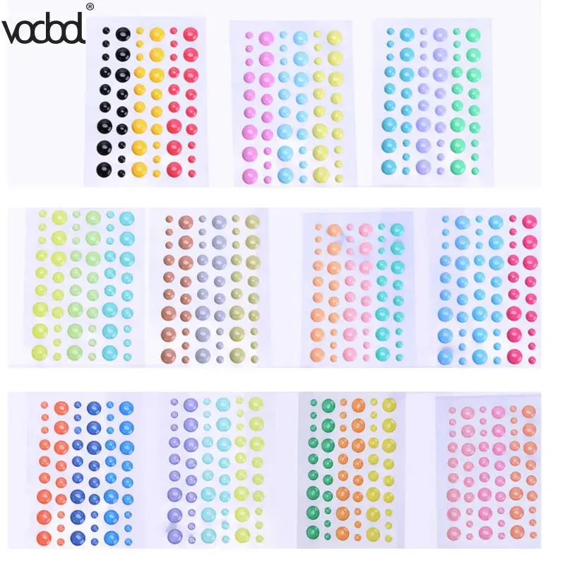 

VODOOL Round Dot Resin Sticker Scrapbooking Enamel Stickers Self Adhesive DIY Crafts Cards Making Photo Album Decor Tools Gifts