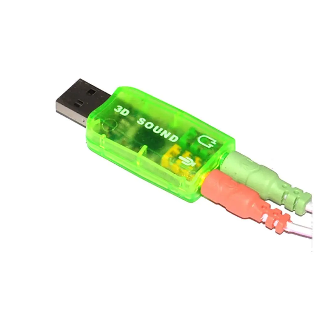 1Pcs USB 3D Sound Card Mic Speaker Audio Adapter Virtual 7.1 Channel for PC or Laptop Hot New 1Pcs USB 3D Sound Card Mic Speaker Audio Adapter Virtual 7.1 Channel for PC or Laptop Hot New