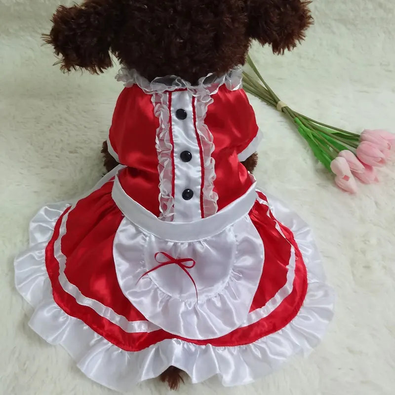 Dog Maid Outfit
 Bigeyedog Dog Dress Maid Costume Summer Dog Clothes Cute Pet Clothing