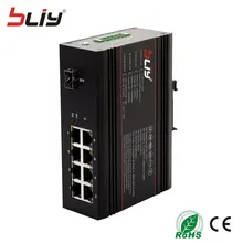 Bliy 1GX8GP 8 порт PoE Управляемый гигабитный коммутатор 134 Вт Мощность по ethernet коммутатор с 1 sfp порт ftth Промышленный Коммутатор ethernet