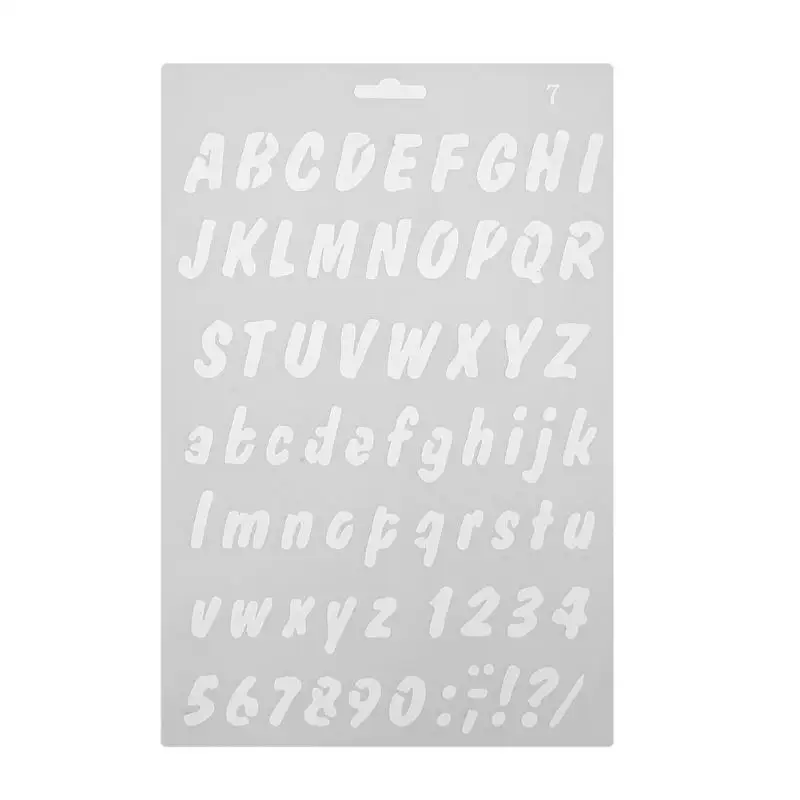 

Letter Numbers Pattern Stencils for DIY Scrapbooking Platic Template Pochoir Photoalbum Drawing Tool Hollow Painting Board Decor