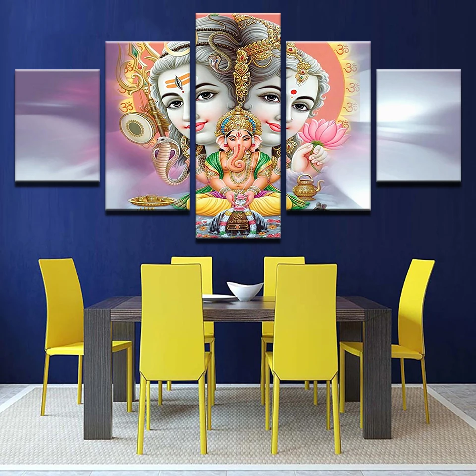 Shiva Parvati Ganesha India God-1