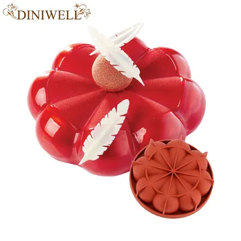 

1 PCS Wine Red Silicone 3D Irregular Petals Shape Mold For Mousse Cake Pudding Ice Cream Bread Brownie Bakeware Tools