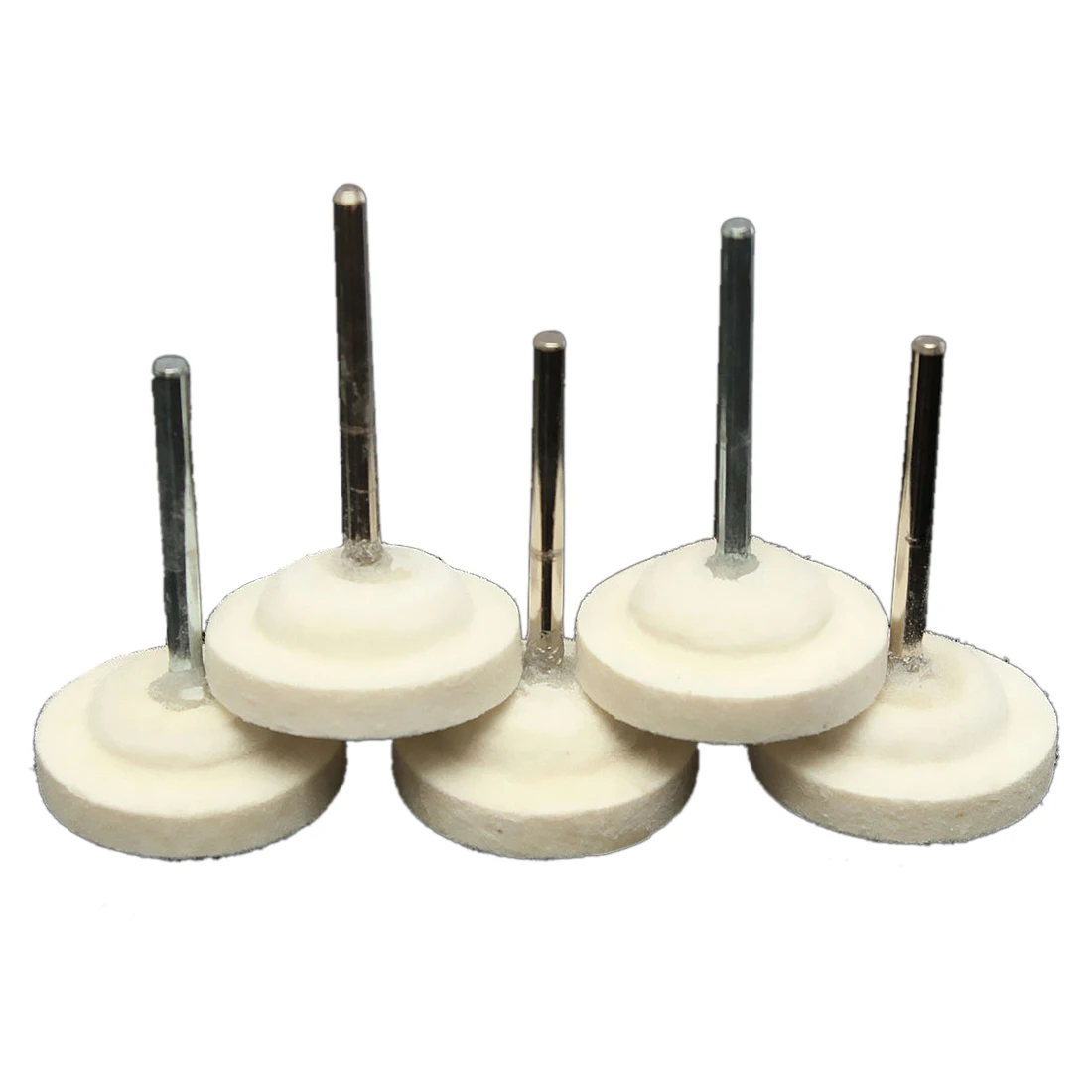 10Pcs Dia.25mm Felt Polishing Buffing Pads Accessories for Rotary Tools