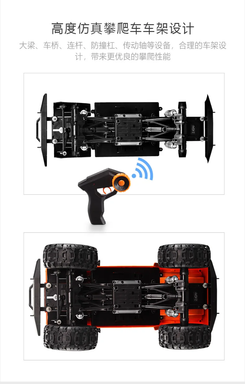 Двойной E 4WD 2,4 GHz пульт дистанционного управления Land Rover внедорожник гусеничный скалолазание радиоуправляемые машинки модель электрические игрушки для мальчиков детей