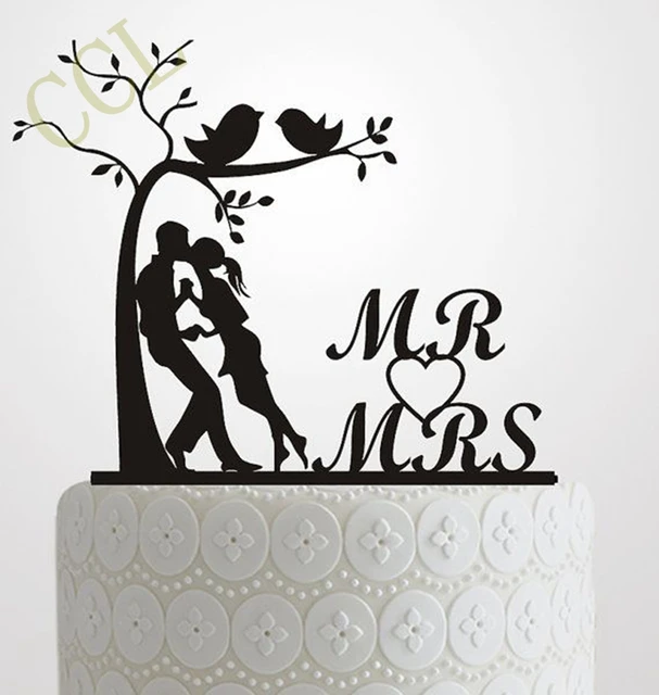 wedding cake topper silhouette