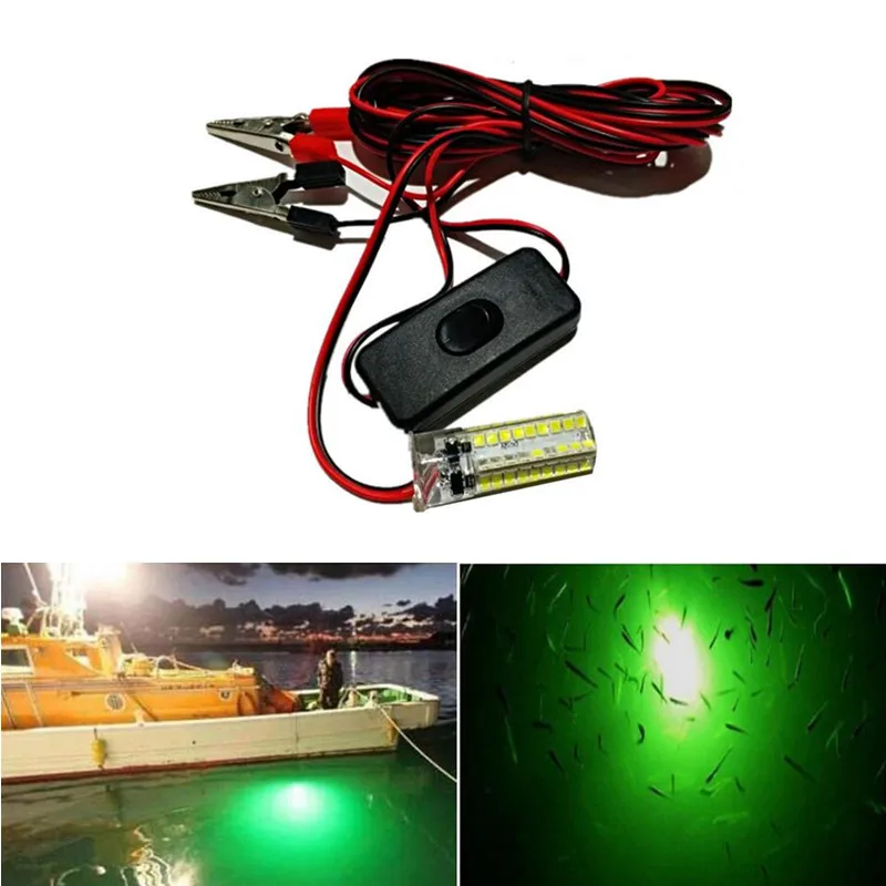  12V Fishing Light 108pcs 2835 LED Underwater Fishing Lights Lures Fish Finder Lamp Attracts Prawns 