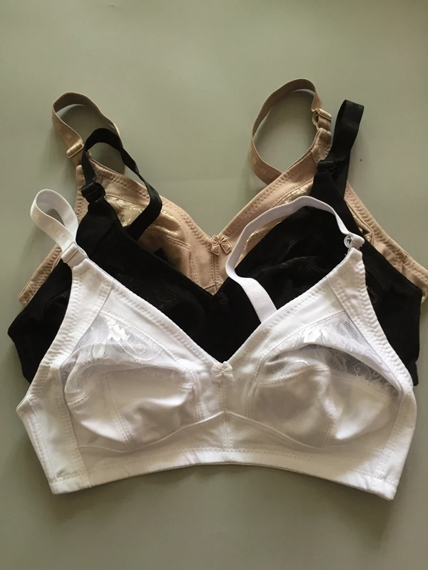 Women Cute Cheap Solid Ultra thin Bras 38 40 42 44 46 48 C D DD E Cup