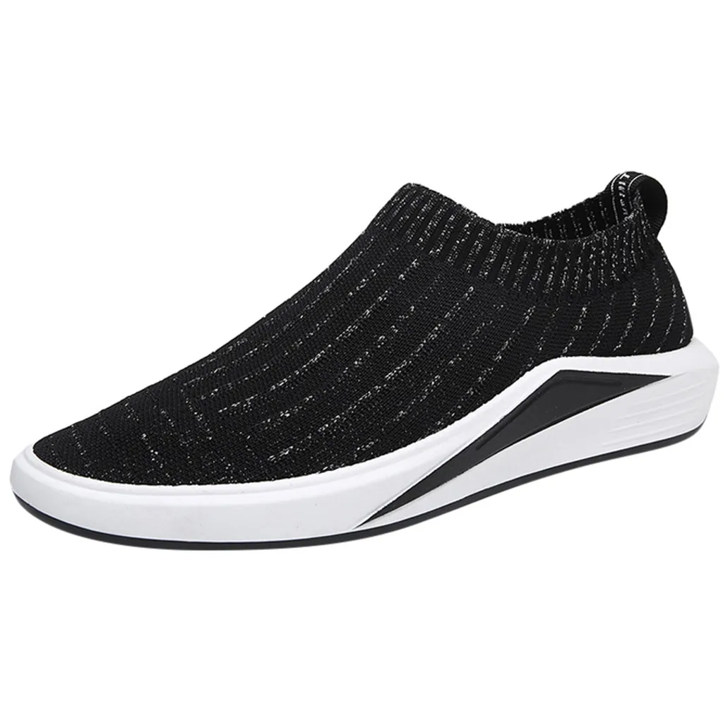 

SAGACE Men's summer fashion sports shoes outdoor round head one pedal mesh anti-skid shoes breathable sports shoes 2019