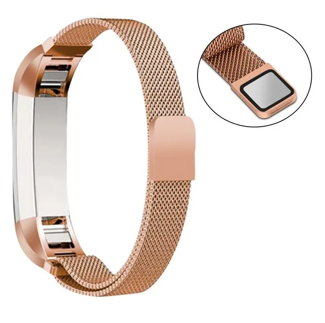 Высокое качество Миланского нержавеющая сталь замена ремешок запястье ремень для Fitbit Браслет Alta HR мониторы Смарт часы аксессуар - Цвет: 4