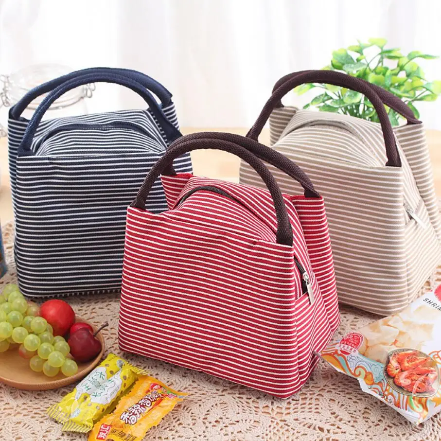

Stripe insulation multifunctional bag portable waterproof insulation bag large aluminum foil thickening