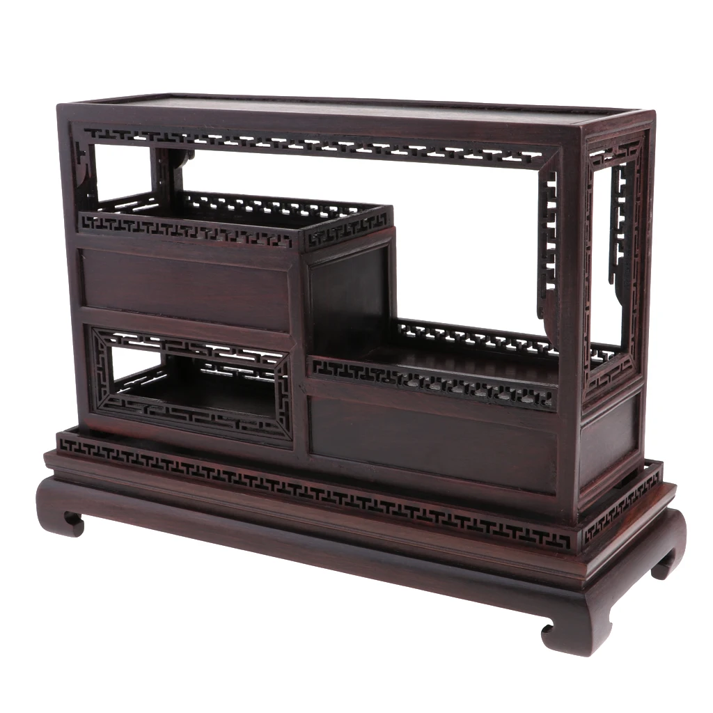 Handcrafts 1/6 Dollhouse Furniture Annatto Tea Coffee Cabinet for   Doll Hot Toys Figures Accessory