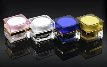 

5g/ml square cream bottle Cosmetics Packing box Acrylic cream bottle Cosmetic Packaging Containers cosmetic jar 200pcs/lot