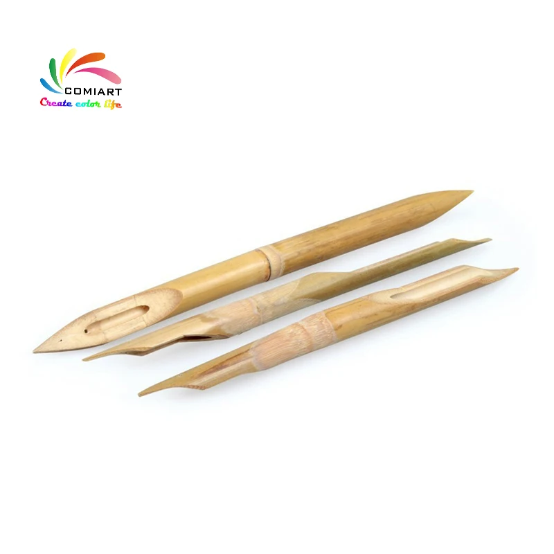 

3pcs Bamboo Pen Pottery Clay Shaping Bamboo Reed Pens Polymer Ceramic Shaping Tools Art Craft Making Tools