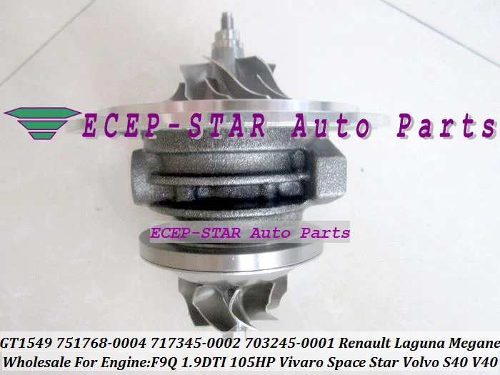 GT1549S 751768 751768-5004S 717345-0002 703245-5001S Renault Laguna Megane Scenic Trafic II Opel Movano A Vivaro For Space Star Volvo S40 V40 F9Q 1.9L DTI 105HP (6)