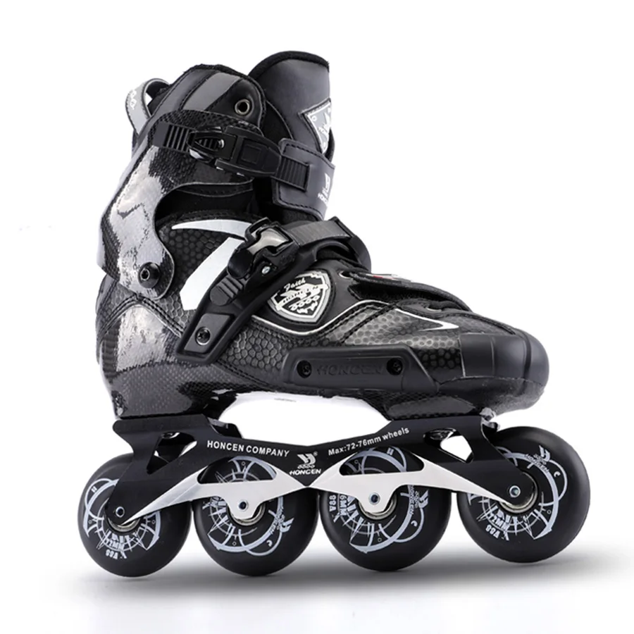 2019 ارتفاع الكربون الألياف المهنية حذاء تزلج بعجلات سباق التعرج الكبار أحذية التزلج الأسطوانة الشحن انزلاق Patines مماثلة مع سيبا ايغور