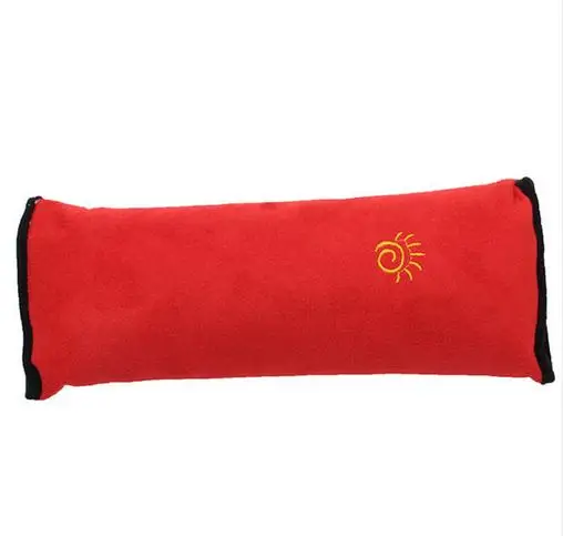 Детские автомобильные подушки, подушка для путешествий, автомобильный ремень безопасности жгут плечевая накладка Шея подушка для сна детская Защитная Автомобильная подушка - Цвет: Красный