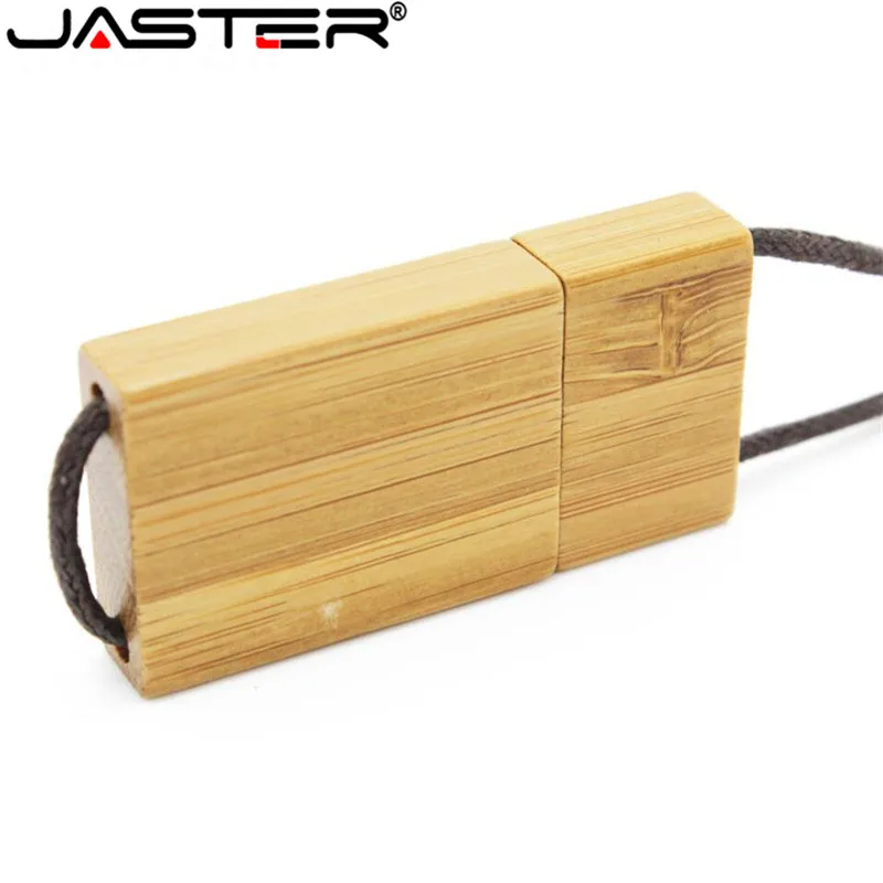 JASTER шнурок деревянный USB флэш-накопитель красный деревянный Флешка 8 ГБ 16 ГБ 32 ГБ USB 2,0 Флешка карта памяти u-диск логотип на заказ