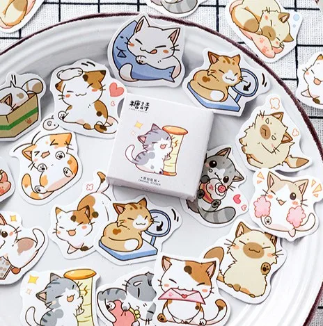 

Become my cat diy decorative stationary stickers(1pack)
