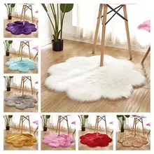 45x45 см ковры пушистый шерстяной ковер искусственная гладкая кожа имитация кожаный ковер мягкая гостиная ковер для спальни пол