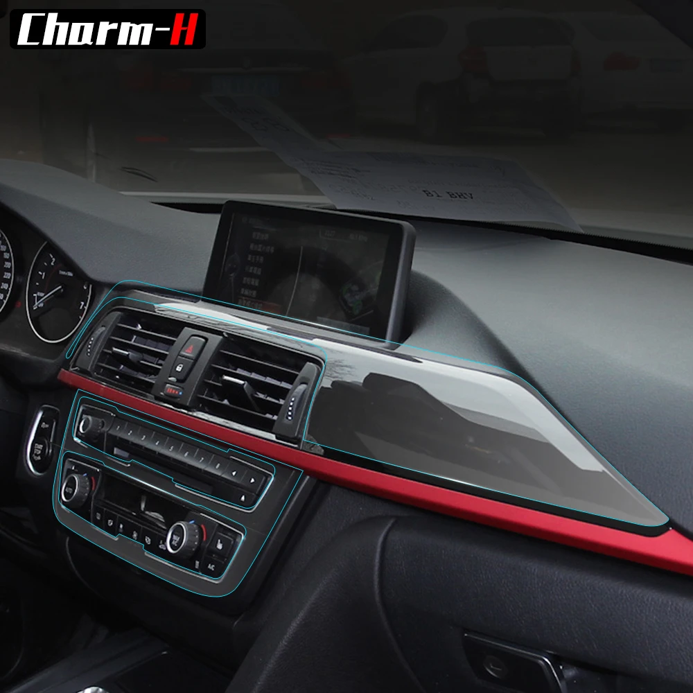 Self-healing Interior Trim Protection Film Gear Shift Panel Dashboard Sticker for BMW F10 F11 F07 Z4 E89 F25 F26 G30 F15 F16 F30