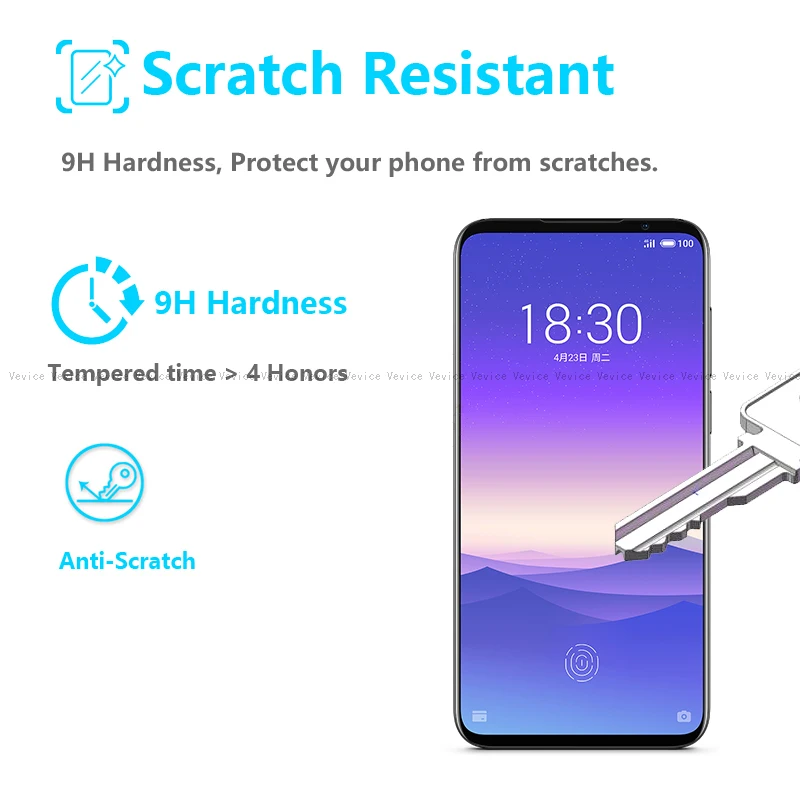 Закаленное стекло для Meizu 16S 16X 16th 16 15 M6 Note X8 M8C 9H Защитная пленка экрана против