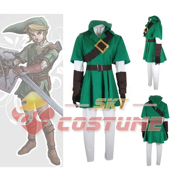 The Legend of Zelda Link Jacket Cosplay Men Suit Costume Free shipping