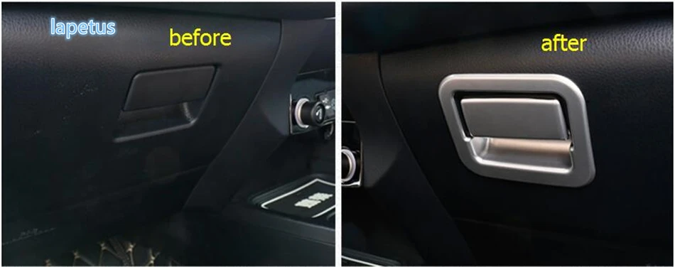 2Pcs ABS Co-pilot Storage Box Handle Cover Trim Fit For Toyota Camry 2018