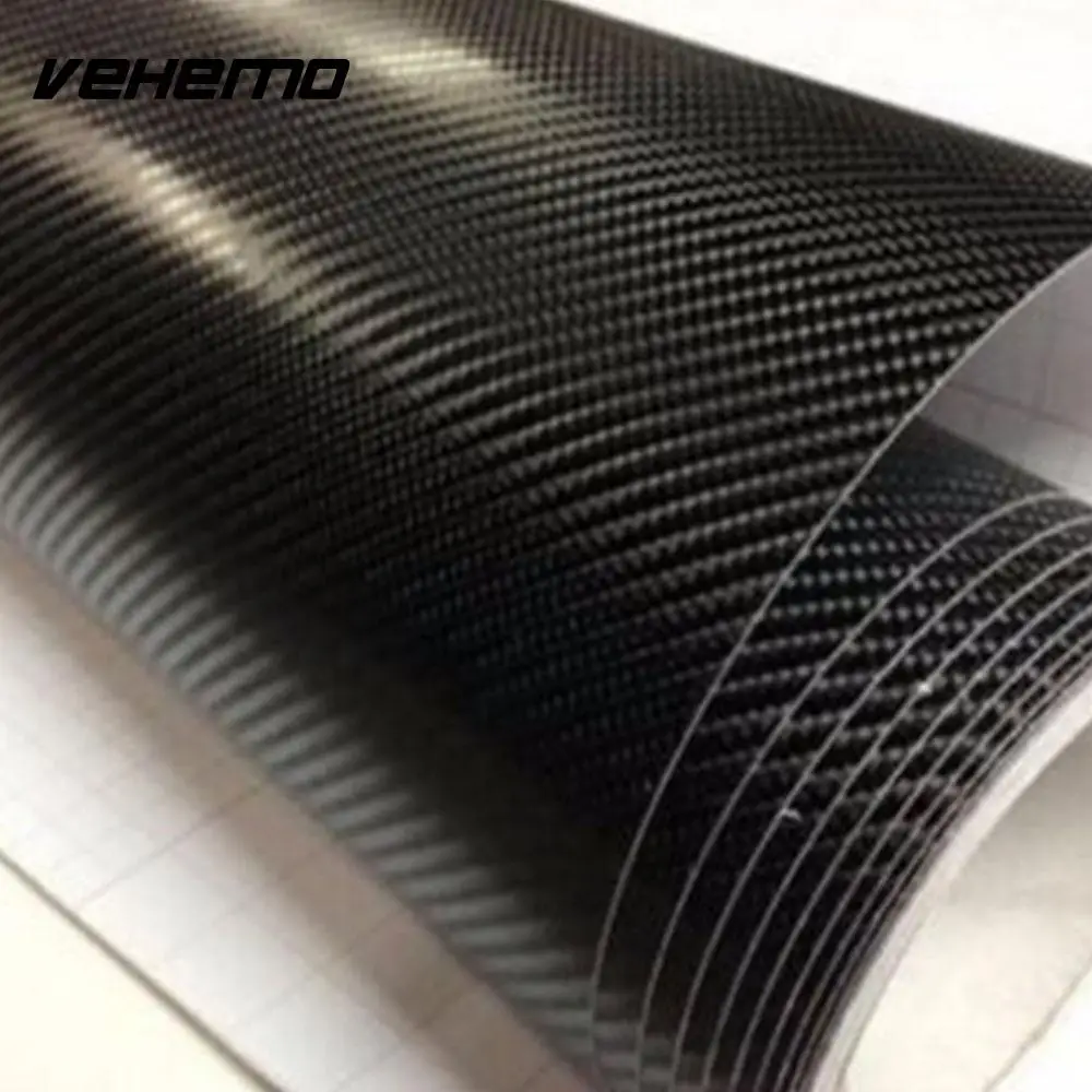 VEHEMO 60x152cm Super quality Ultra Gloss 4D Carbon Fiber Vinyl Wrap