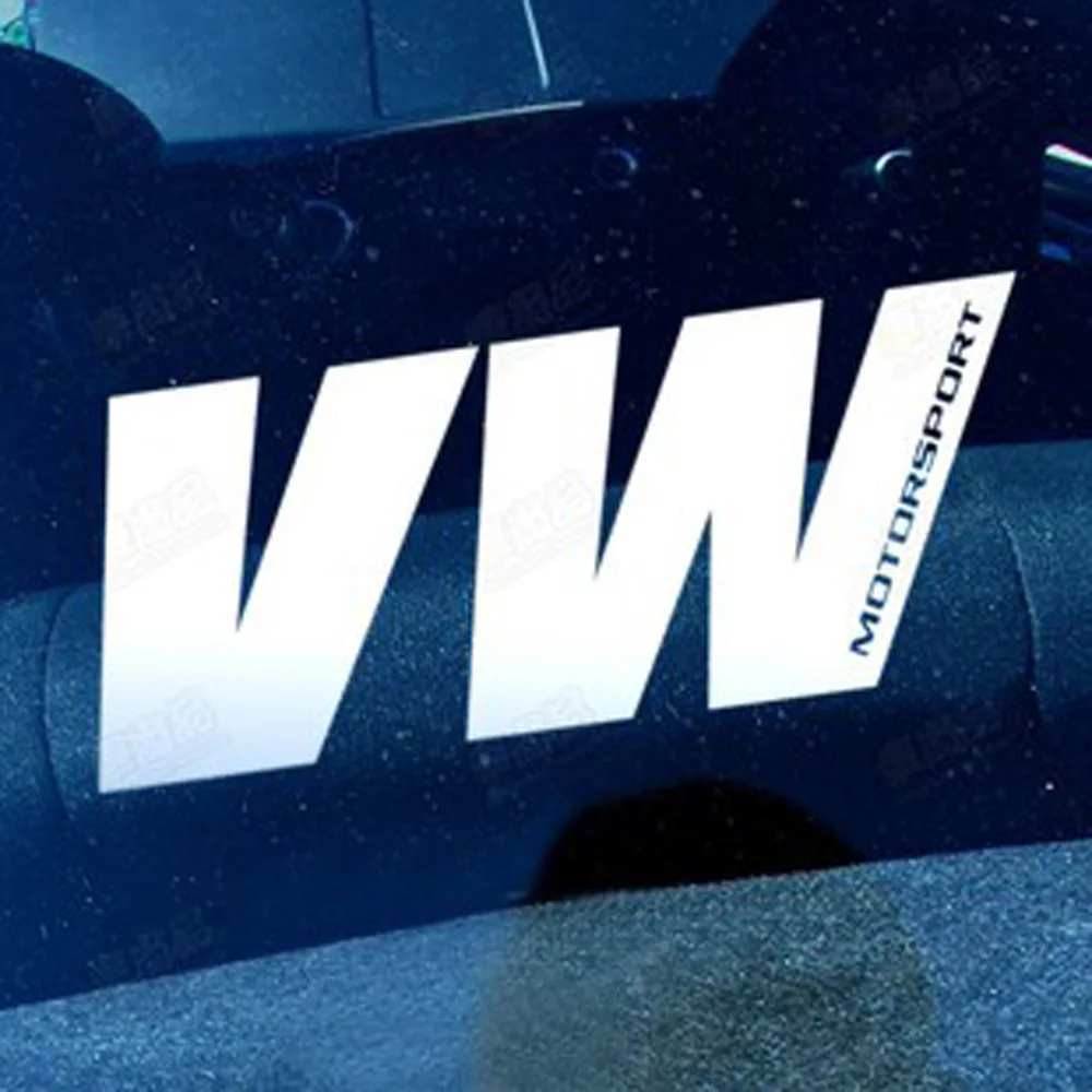 1PCS Styling VW Motorsport Letter Windshield Vinyl Decal Sticker