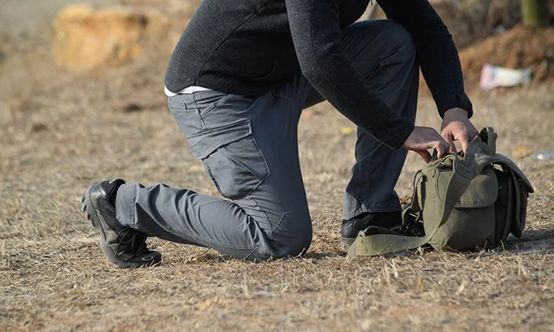 Военные тактические брюки карго мужские быстросохнущие брюки высокого качества легкие стрейч повседневные штаны с карманами брюки