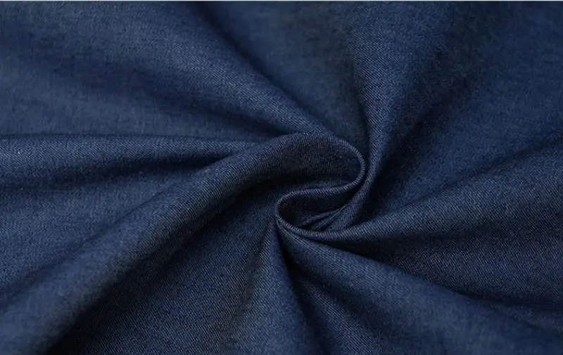 High quality Denim fabric light and breathable thin cotton denim fabric for jeans T-shirt dress and bags 45X145cm/pc TJ4512-1