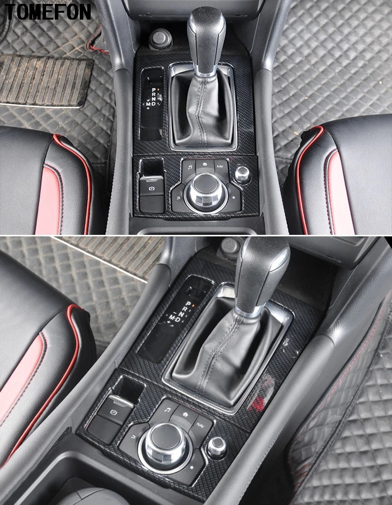 Для Mazda 3 M3 Axela 2017 2018 ABS Матовый пластик внутренняя коробка передач MT панель Крышка