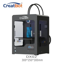 DX02 300*250*300 mm Dual Extruder CreatBot 3D Printer Metal Frame FDM Large Printer Best Selling DIY 2KG PLA ABS for free
