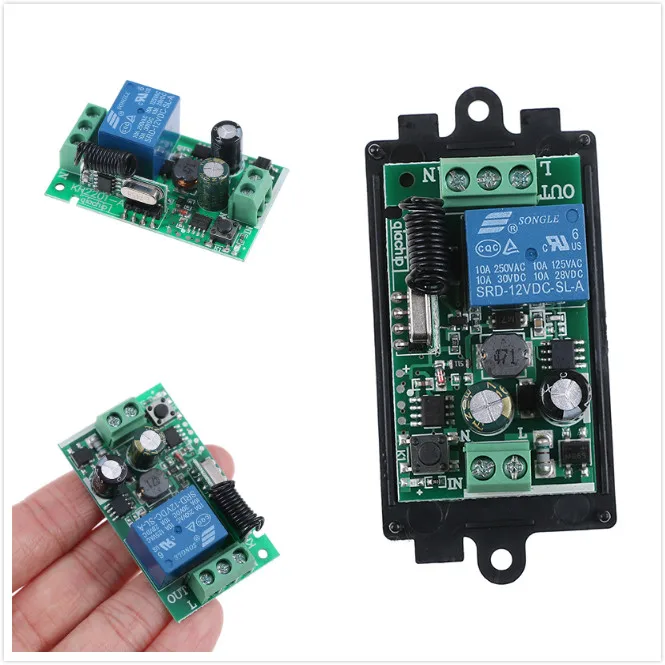 

AC85V~220V 1CH Remote Control Light Switch Relay Output Radio Receiver Module Instrument Parts Accessories