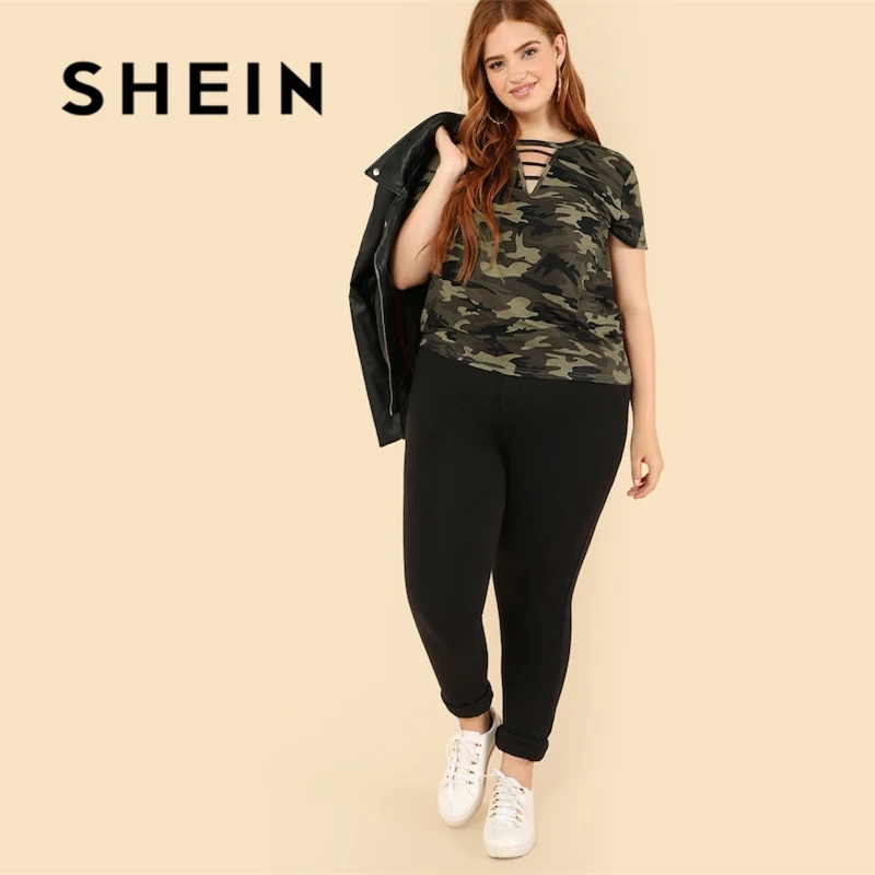 SHEIN Футболка Женский Летний Многоцветный Повседневный Топ С Короткими Рукавами И