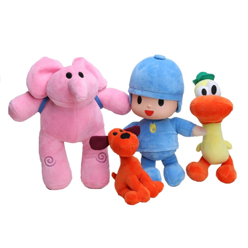 4 шт./лот детей Brinquedos подарок Pocoyo Элли и Пато &amp Loula плюша Игрушечные лошадки