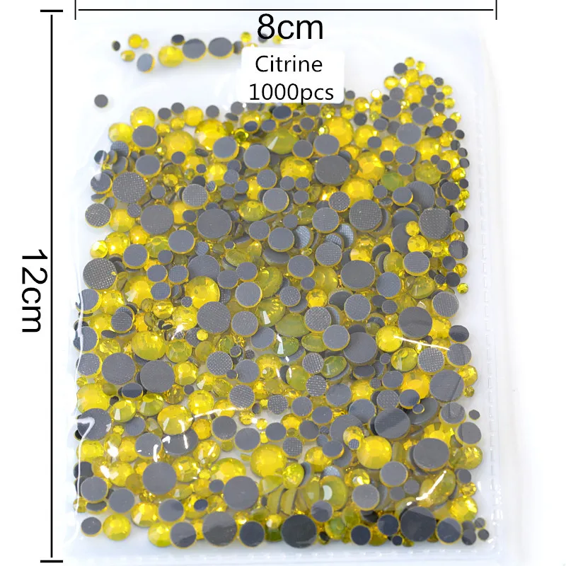 1000 шт смешанные размеры SS6-SS30 Стразы DMC с горячей фиксацией стеклянные прозрачные стразы горячей фиксации для украшения одежды Y0016