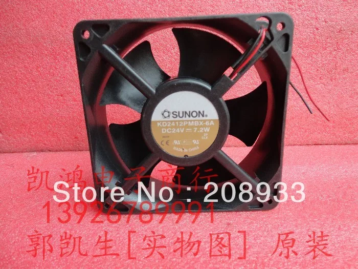 

For SUNON built quasi KD2412PMBX-6A 24V 7.2W 12CM 12038 inverter ++cooling fan