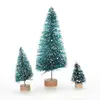 Arbre de noël Miniature, 1/5/6 pièces, petit paysage de neige en Sisal artificiel, arbres d'architecture pour décoration de table artisanale de noël ► Photo 3/6