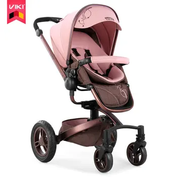 

VIKI 2 in 1 high landscape 360 degree rotation baby stroller,kinderwagen foldable four wheel stroller , baby cart,reverserble