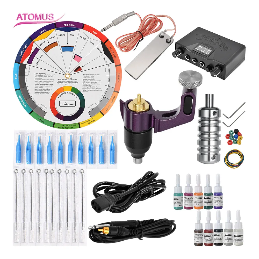 

Tatuagem Set For Beginners Starter Kit Tatoo Professional Tatuaje Tattoo Machine Set Maquina De Tatuar Maquinas Equipamento Kits