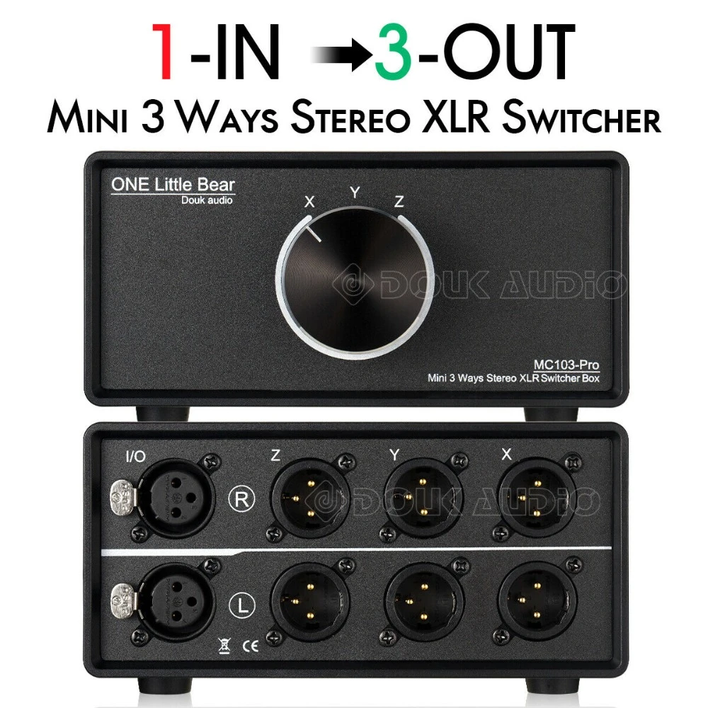 Mc1033m Little Bear 1in3out 3 Ways Xlr Balanced Audio Converter