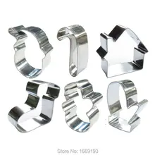 6 Mini font b Christmas b font font b Gifts b font Shape Cake Decorating Fondant