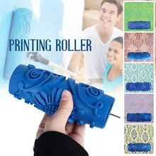 Малярный валик, инструмент для рисования стен, прочная резиновая роликовая подходящая кисть для рисования, липкий валик, Прямая поставка